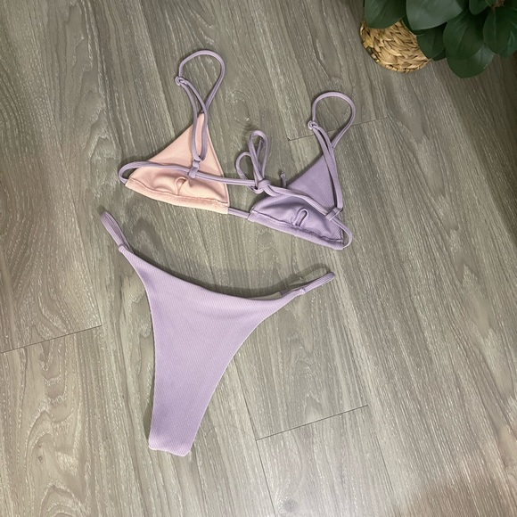 🔵5 For $15🔵 Pastel Purple & Pink String Bikini - Picture 7 of 9